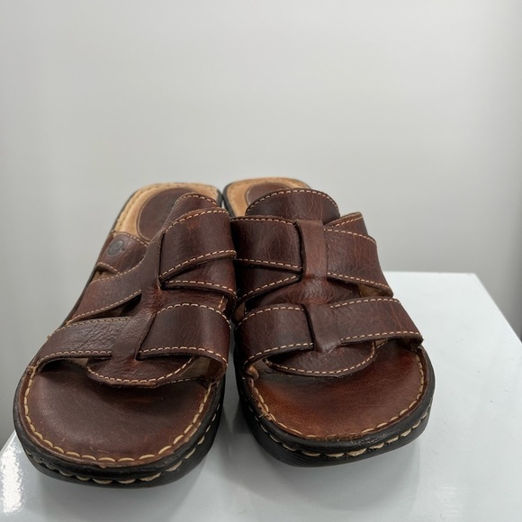 Born Platform Leather Sandals Ladies Size 8 - Picture 2 of 7